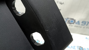 Rear center console trim Hyundai Santa FE 21-23 black, with air duct deflector, without charging ports, scratches