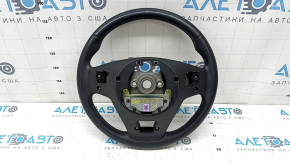 Naked steering wheel Hyundai Santa FE 21-23 black leather, without buttons and paddles, scratches, dents