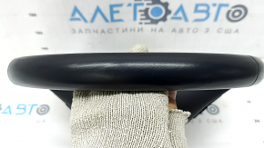 Naked steering wheel Hyundai Santa FE 21-23 black leather, without buttons and paddles, scratches, dents