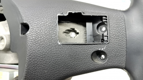 Naked steering wheel Hyundai Santa FE 21-23 black leather, without buttons and paddles, scratches, dents