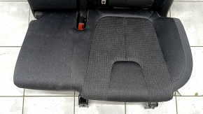 Rear row of seats, 2nd row, left Hyundai Santa FE 21-23, black fabric, electric folding, with seat belt, wrinkled, needs cleaning