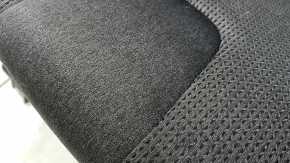 Rear row of seats, 2nd row, left Hyundai Santa FE 21-23, black fabric, electric folding, with seat belt, wrinkled, needs cleaning