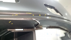 Bare front bumper Audi A4 B8 13-16 rest, S-Line, silver, for headlight washers, without plugs, scratches, pressed, cracked, broken fasteners, broken fastener