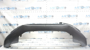 Bare front bumper Audi A4 B8 13-16 rest, S-Line, silver, for headlight washers, without plugs, scratches, pressed, cracked, broken fasteners, broken fastener