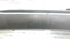 Bare front bumper Audi A4 B8 13-16 rest, S-Line, silver, for headlight washers, without plugs, scratches, pressed, cracked, broken fasteners, broken fastener