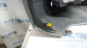 Bare front bumper Audi A4 B8 13-16 rest, S-Line, silver, for headlight washers, without plugs, scratches, pressed, cracked, broken fasteners, broken fastener