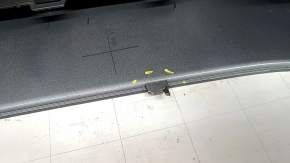 Bare front bumper Audi A4 B8 13-16 rest, S-Line, silver, for headlight washers, without plugs, scratches, pressed, cracked, broken fasteners, broken fastener
