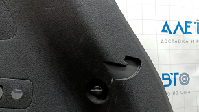 Right arch trim Hyundai Santa FE 21-23 black, without buttons and cigarette lighter, broken fasteners, scratches, scuffs, crack