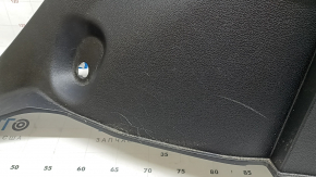 Right arch trim Hyundai Santa FE 21-23 black, without buttons and cigarette lighter, broken fasteners, scratches, scuffs, crack