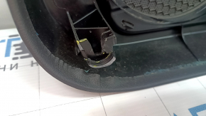 Door trim, front left, Audi A4 B8 13-16 rest, black, with black leather insert, black leather armrest, dark wood molding structure, scratches, broken fasteners, scuffed, dents