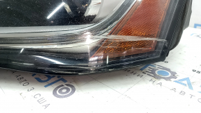 Front left headlight assembly Audi A4 B8 13-16 rest xenon LED, needs polishing, scratches, yellowing LED