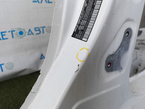 Quarter wing rear left Mercedes CLA 14-19 sawed off, with central pillar, white, dented, painted, butt