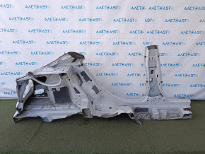 Quarter wing rear left Mercedes CLA 14-19 sawed off, with central pillar, white, dented, painted, butt