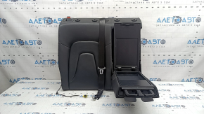 Right rear seat backrest for Audi A4 B8 13-16, black leather, with belt and armrest
