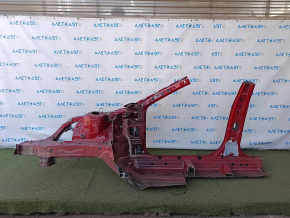 Front right quarter of Lexus ES 19-26 sawed off, with central pillar, red