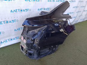 Quarter wing rear right Audi A6 C8 19-25 without sunset, blue, pokes