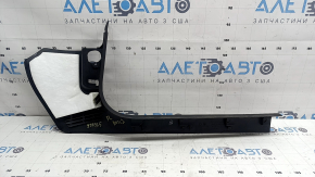 Inner door sill trim, front left, Audi A4 B8 08-16 sedan, black, worn