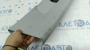 Upper right center pillar trim, Audi A4 B8 13-16 rest, gray sedan, dry-cleanable