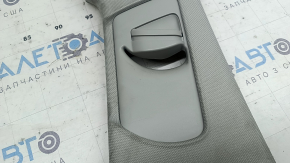Upper right center pillar trim, Audi A4 B8 13-16 rest, gray sedan, dry-cleanable