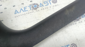 Inner door sill trim, front right, Audi A4 B8 08-16 sedan, black, worn