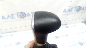 Gear knob Audi A4 B8 13-16 rest black leather, scratches, worn