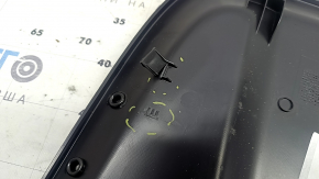 Rear driver's seat cover for Audi A4 B8 08-16, black, broken fasteners, broken fasteners