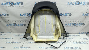 Audi A4 B8 13-16 passenger seat back upholstery, black leather, heated, worn