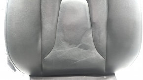 Audi A4 B8 13-16 passenger seat back upholstery, black leather, heated, worn