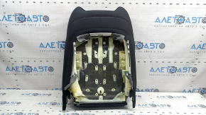 BMW X3 G01 18-21 driver's seat back upholstery, black leatherette, heated, ready for dry cleaning, heating wires cut