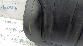 BMW X3 G01 18-21 driver's seat back upholstery, black leatherette, heated, ready for dry cleaning, heating wires cut