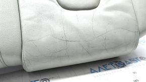 Rear seat cushion for Audi A4 B8 13-16, grey leather with grey stitching, worn leather, cracked leather, scratches