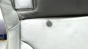 Rear seat cushion for Audi A4 B8 13-16, grey leather with grey stitching, worn leather, cracked leather, scratches