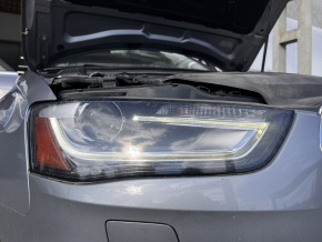 Front right headlight assembly Audi A4 B8 13-16 rest xenon LED, for polishing, yellowing LED