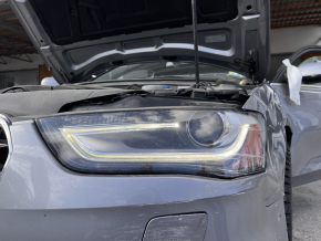 Front left headlight assembly Audi A4 B8 13-16 rest xenon LED, needs polishing, scratches, yellowing LED