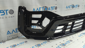 Lower grille of the front bumper Kia Sorento 21-24 HEV, PHEV black gloss for radar, fog lights and parking sensors, with parking sensors, with brackets