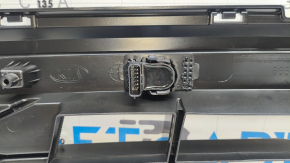 Lower grille of the front bumper Kia Sorento 21-24 HEV, PHEV black gloss for radar, fog lights and parking sensors, with parking sensors, with brackets