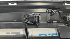 Lower grille of the front bumper Kia Sorento 21-24 HEV, PHEV black gloss for radar, fog lights and parking sensors, with parking sensors, with brackets