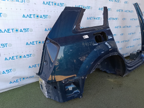 Quarter wing rear right Audi Q7 16-26 sawed off with the central pillar, blue