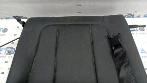 Rear seat backrest, 2nd row, left, BMW X3 G01 18-21, black leatherette, with black belt, dry-cleanable