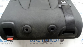 Rear seat backrest, 2nd row, left, BMW X3 G01 18-21, black leatherette, with black belt, dry-cleanable