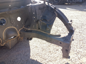 Front left quarter panel of Honda CRV 20-22 hybrid on the body, blue