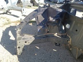 Front right quarter panel of Honda CRV 20-22 hybrid on the body, blue
