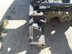 Front right quarter panel of Honda CRV 20-22 hybrid on the body, blue