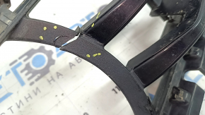 Lower grille of the front bumper BMW X5 G05 19-23 under the radar, cracks, missing fragments