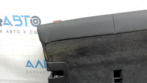 Rear seat backrest, 2nd row, left, BMW X5 G05 19-22 for 2 rows, black SCHWARZ leather, heated, with belt, dry-cleanable, worn