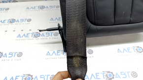 Rear seat backrest, 2nd row, left, BMW X5 G05 19-22 for 2 rows, black SCHWARZ leather, heated, with belt, dry-cleanable, worn