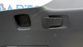 Left arch trim Mercedes X167 GLS 450 20-26 dark gray, armrest beige leather, scratches, worn, dented, broken guide and mount