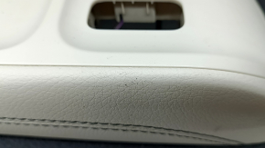 Left arch trim Mercedes X167 GLS 450 20-26 dark gray, armrest beige leather, scratches, worn, dented, broken guide and mount