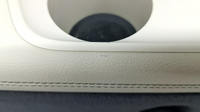 Left arch trim Mercedes X167 GLS 450 20-26 dark gray, armrest beige leather, scratches, worn, dented, broken guide and mount