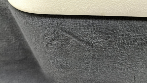 Left arch trim Mercedes X167 GLS 450 20-26 dark gray, armrest beige leather, scratches, worn, dented, broken guide and mount